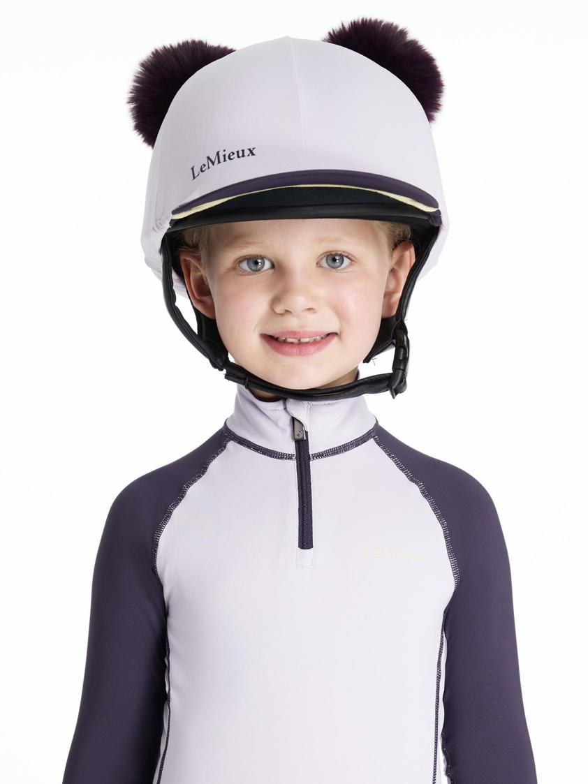 Lilac LeMieux Mini Double Pom Hat Silk