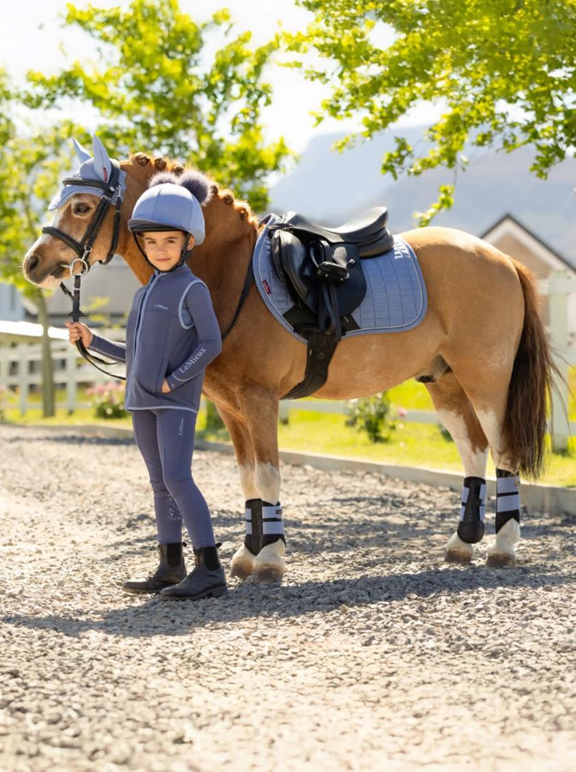 Powder Blue LeMieux Mini Double Pom Hat Silk