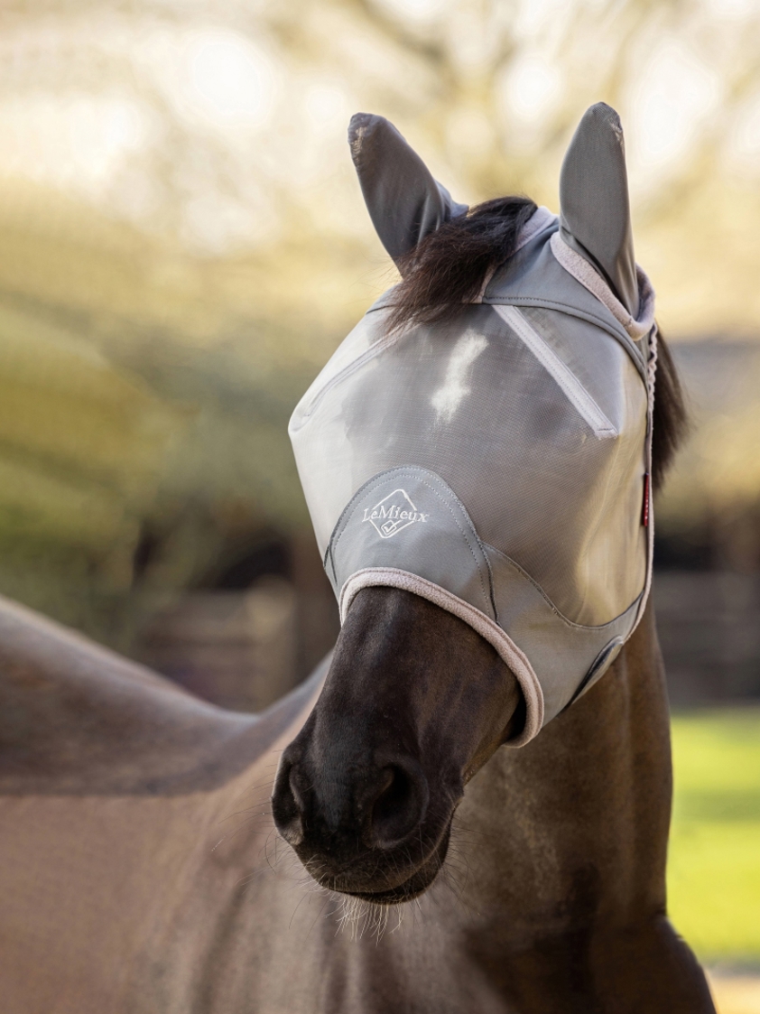 Grey ArmourShield Pro Fly Mask