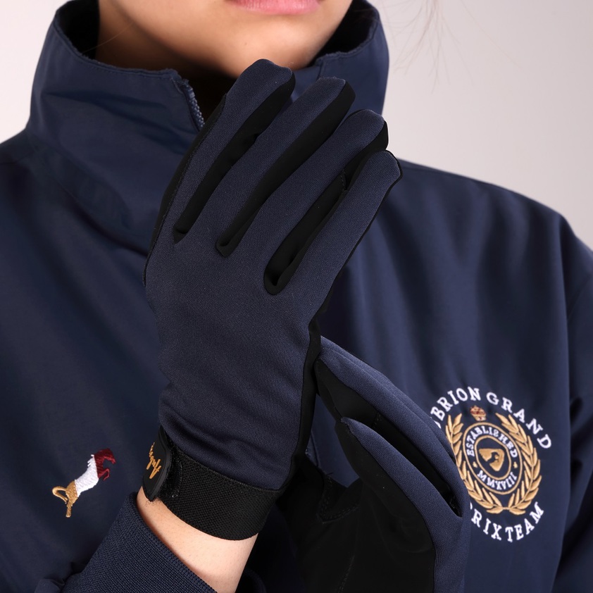 Navy Aubrion Team Winter Riding Gloves