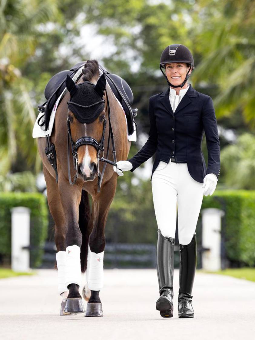 White LeMieux Victoria Breeches with Suede Seat