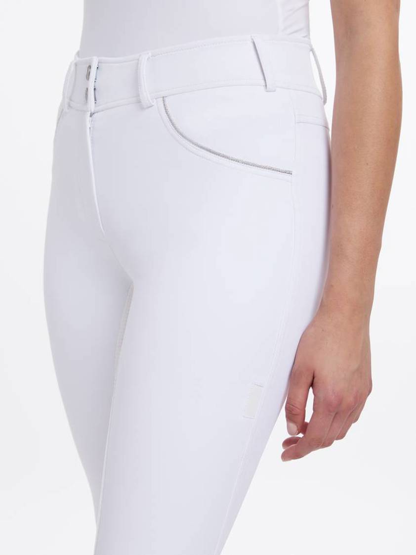 White LeMieux Victoria Breeches with Suede Seat