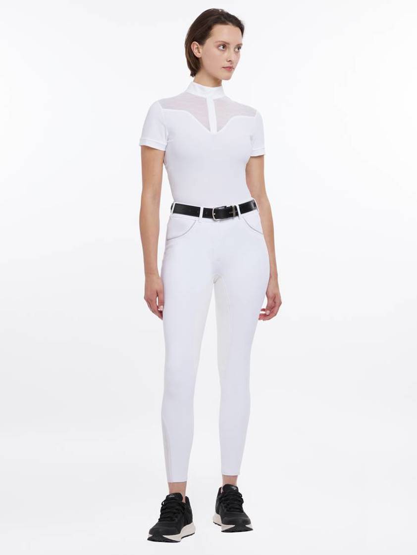 White LeMieux Victoria Breeches with Suede Seat