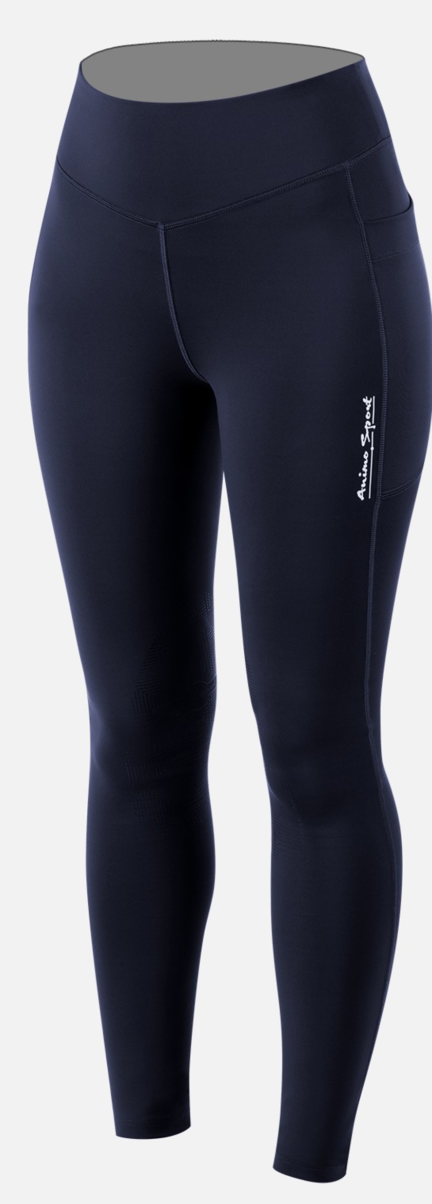 Navy Animo Nightin Full Seat Riding Tights