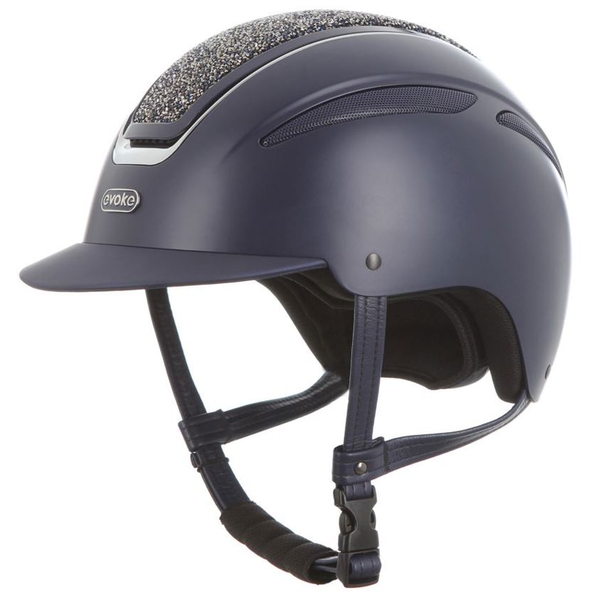 Navy/Chrome Evoke Callisto MIPS Classic Riding Hat