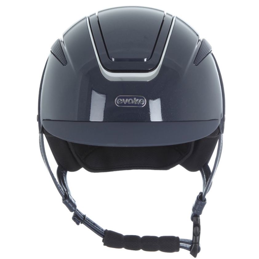 Navy/Chrome Evoke Callisto MIPS Classic Riding Hat