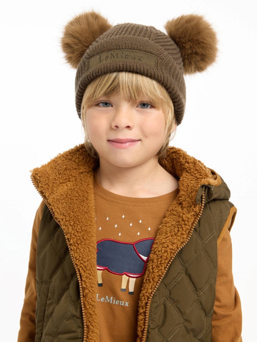 Alpine LeMieux Mini Clara Double Pom Pom Beanie