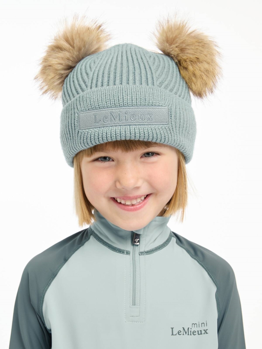 Glacier LeMieux Mini Clara Double Pom Pom Beanie