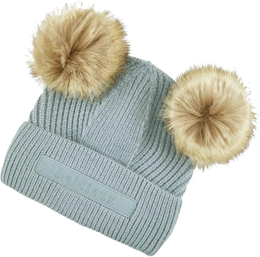 Glacier LeMieux Mini Clara Double Pom Pom Beanie