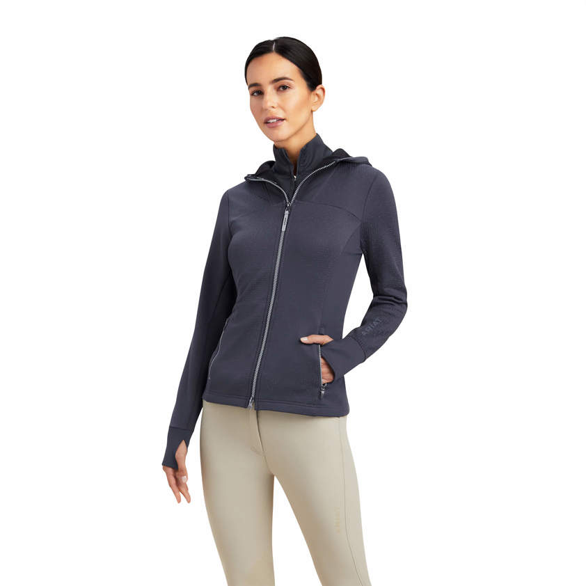 Ebony Ariat Lumina Full Zip Sweatshirt