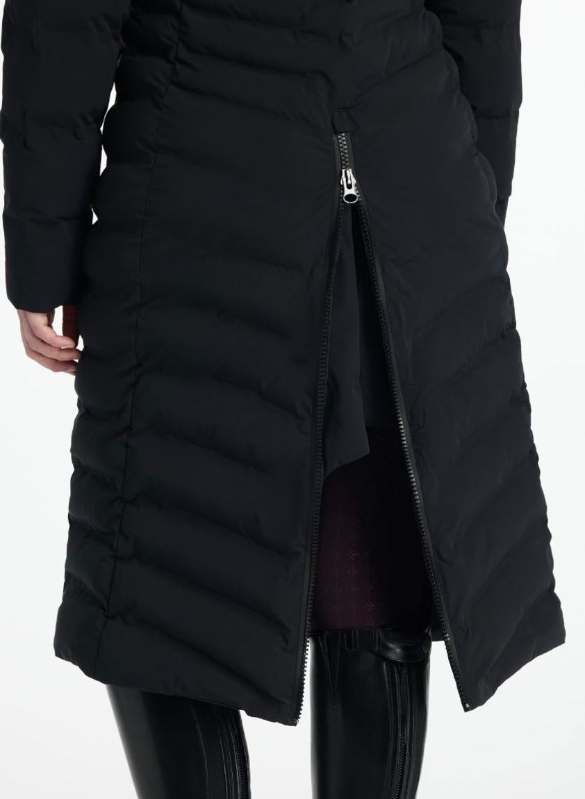 Black LeMieux Hayley Water Resistant Longline Puffer Coat