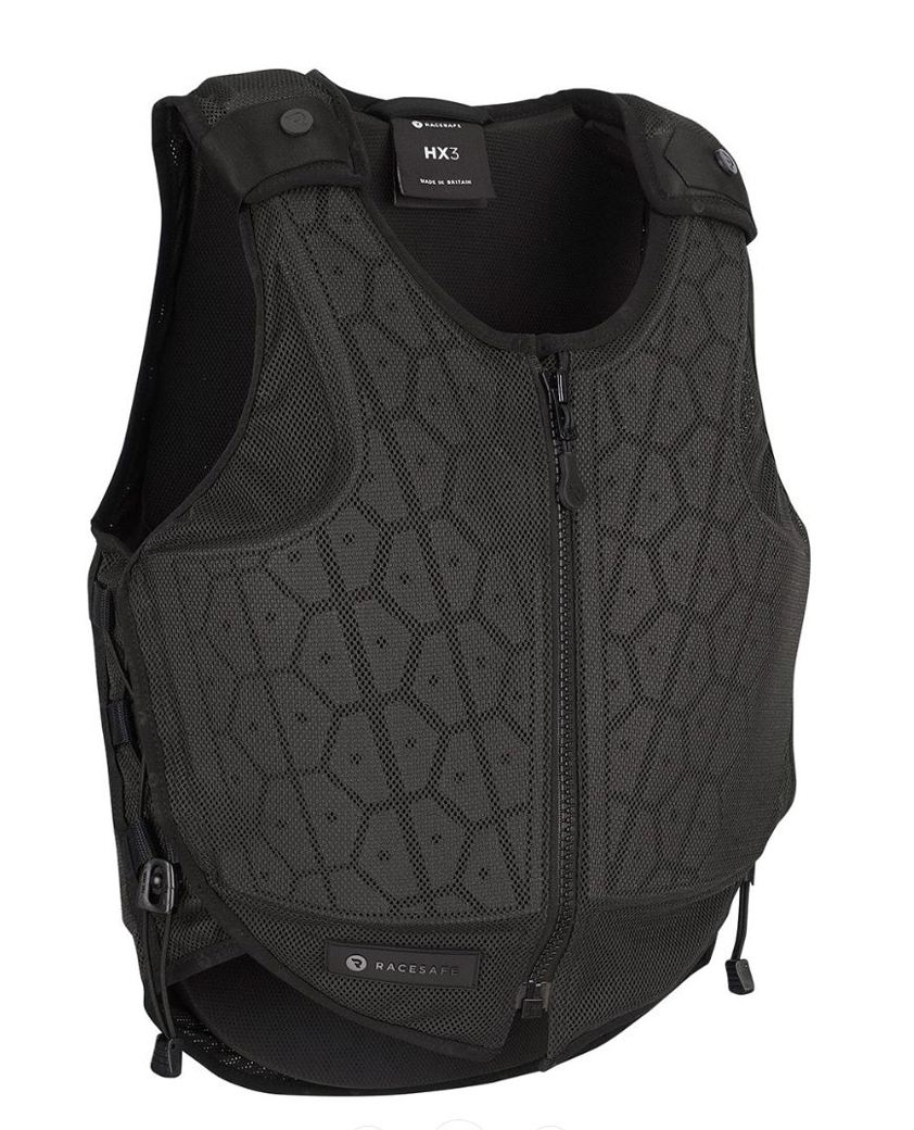 Black Racesafe HX3 Adults Body Protector