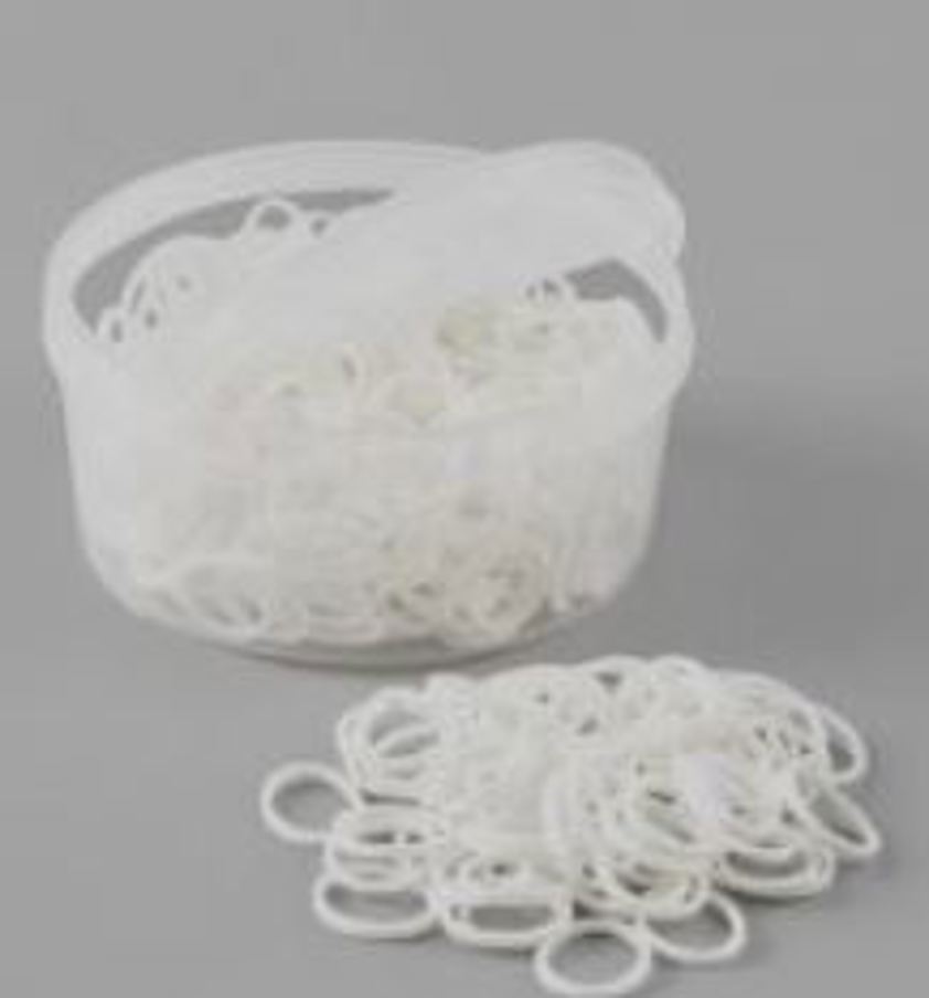 Tub White Mane Plaiting Bands