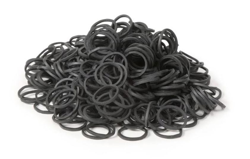 Black Mane Plaiting Bands