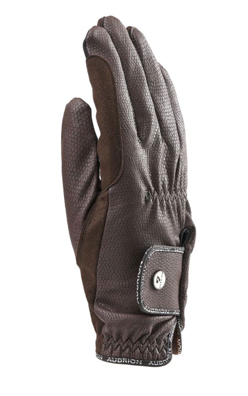 Brown Aubrion Stadium Winter Riding Gloves