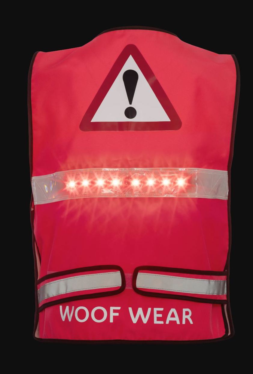 Pink Woof Wear LED Hi Vis Riding Vest