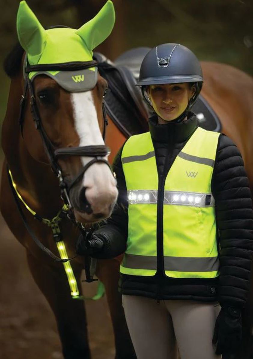 Yellow Woof Wear LED Hi Vis Riding Vest