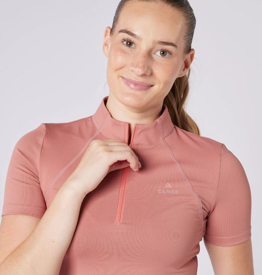 Dusky Pink Cameo Short Sleeve Baselayer