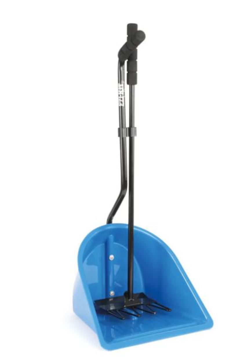 Blue Manure Scoop And Fork