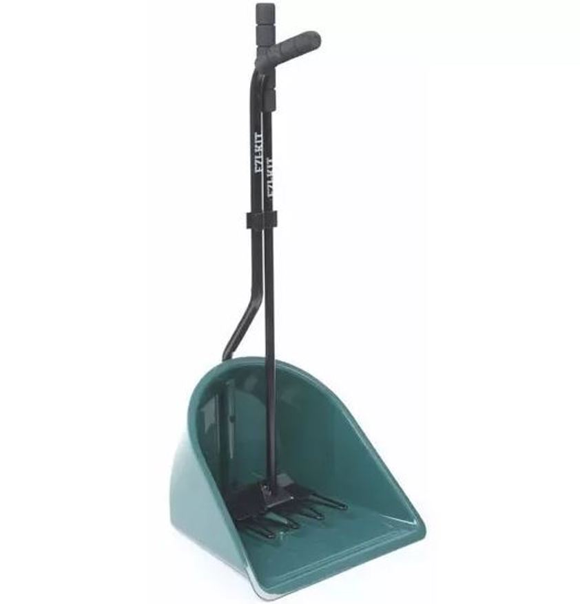 Dark Green Manure Scoop And Fork