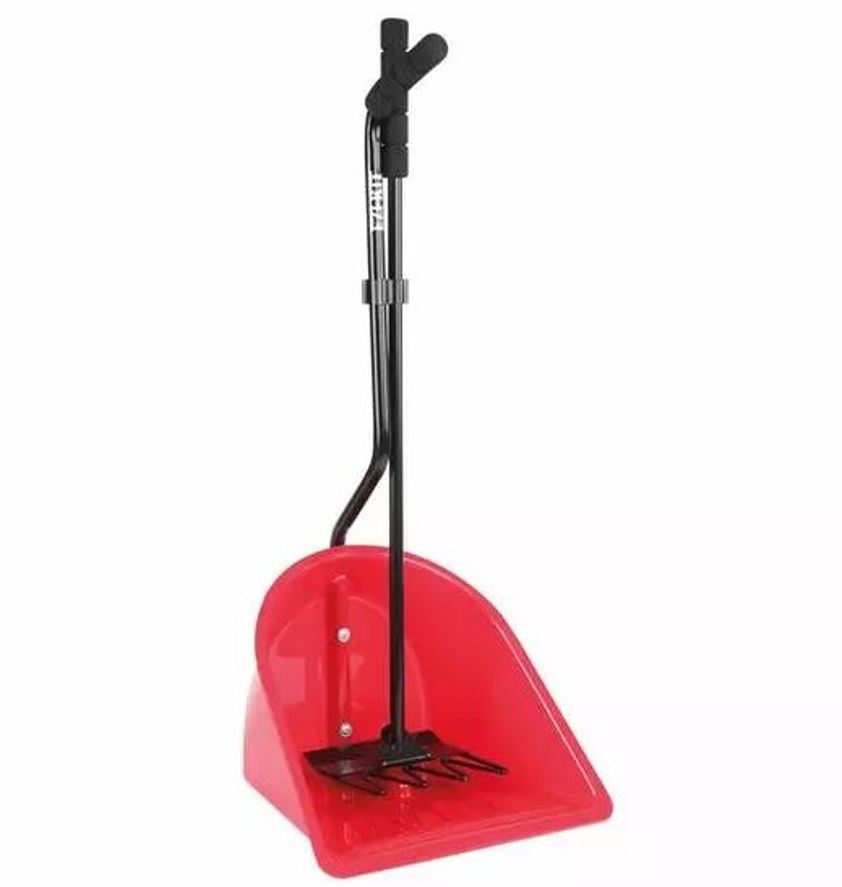 Red Manure Scoop And Fork