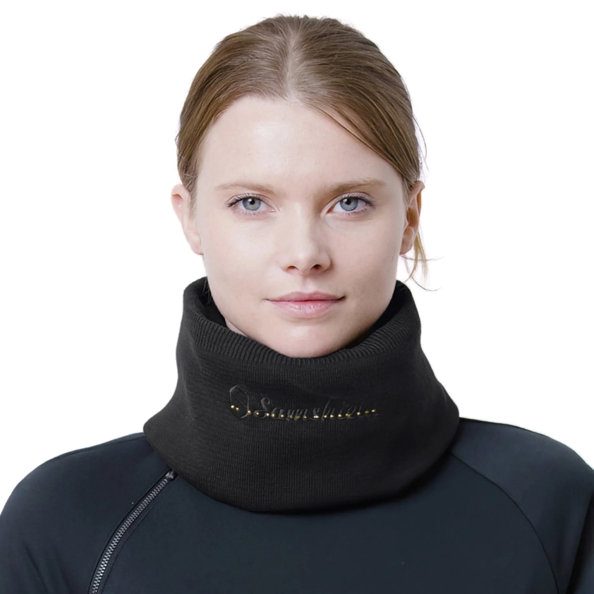 Black/Champagne Samshield Crystal Neck Warmer