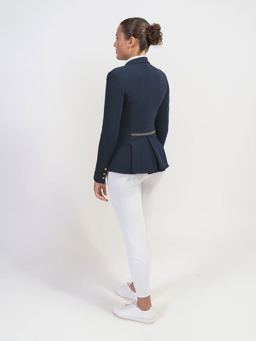 Navy/Champagne Samshield Victorine Crystal Fabric Show Jacket