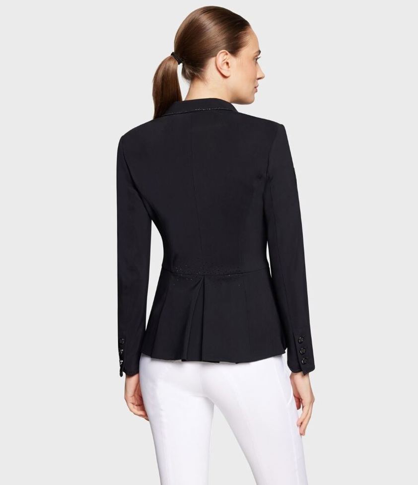 Black Samshield Victorine Crystal Fabric Show Jacket