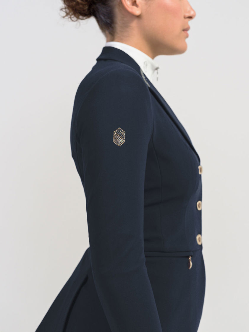 Navy/Champagne Samshield Victorine Crystal Fabric Show Jacket