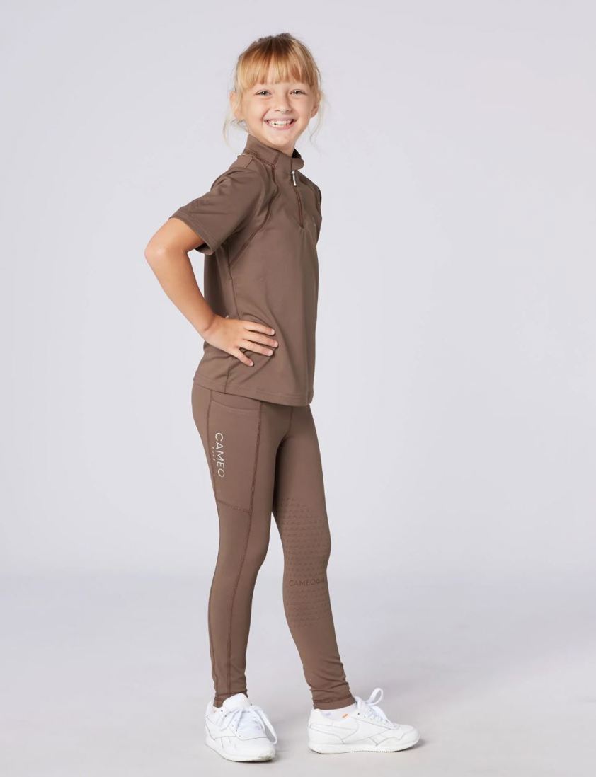 Mocha Cameo Junior Core Tights