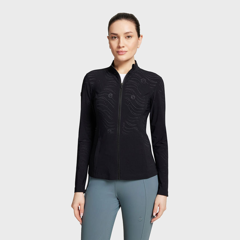 Black Samshield Auriane Light Zip Up Top