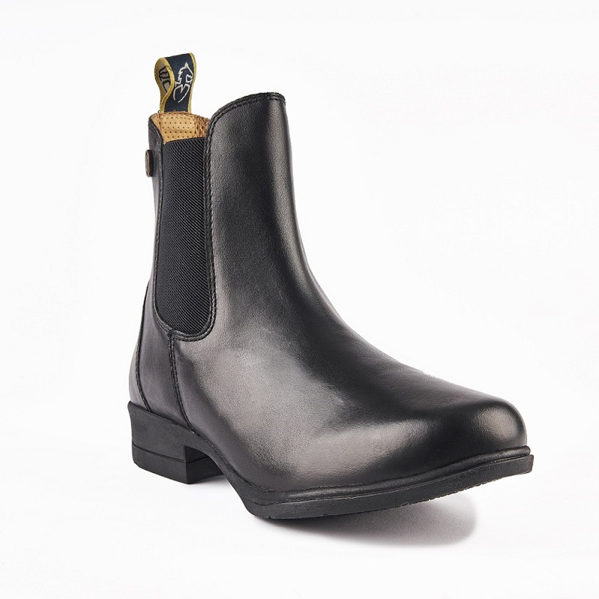 Black Moretta Lucilla Leather Jodhpur Boots