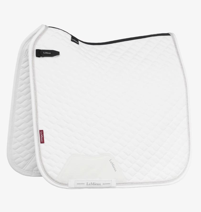 White LeMieux Brilliance Dressage Saddlecloth
