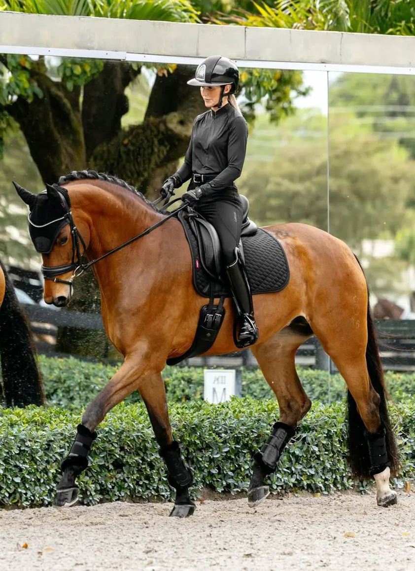 Black LeMieux Brilliance Dressage Saddlecloth