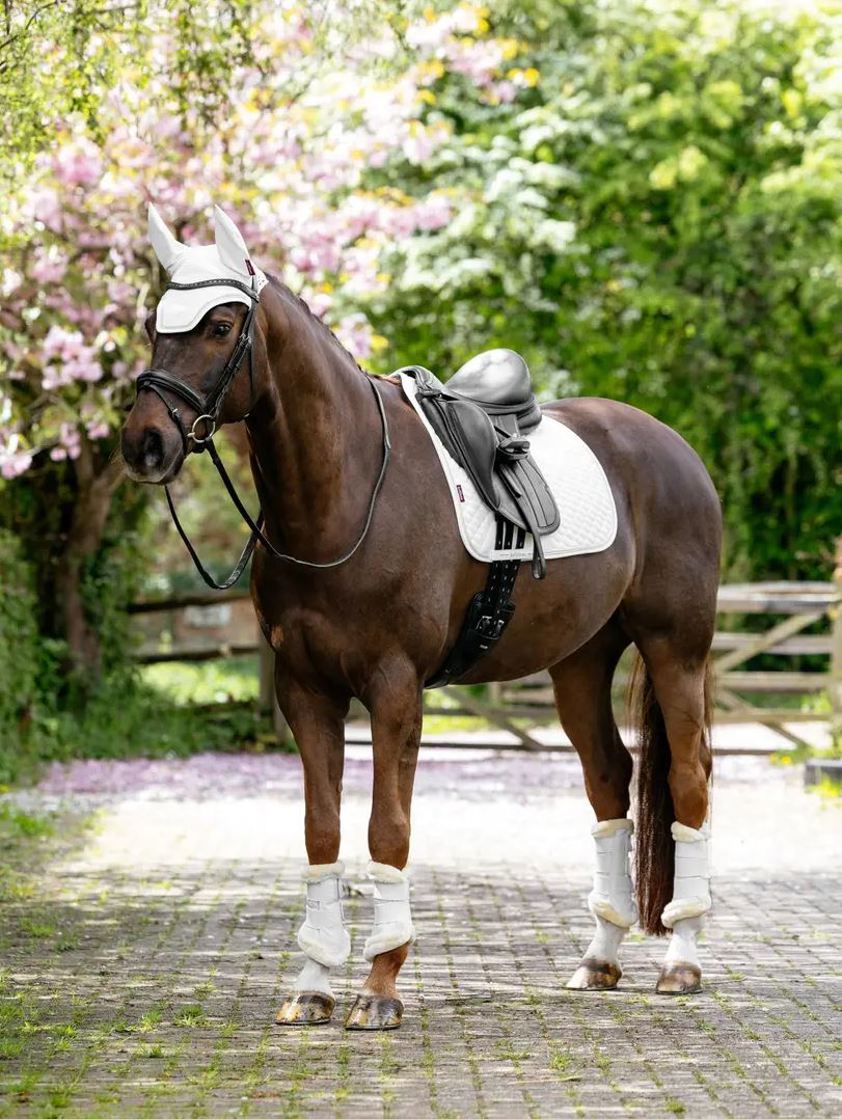 White LeMieux Brilliance Dressage Saddlecloth