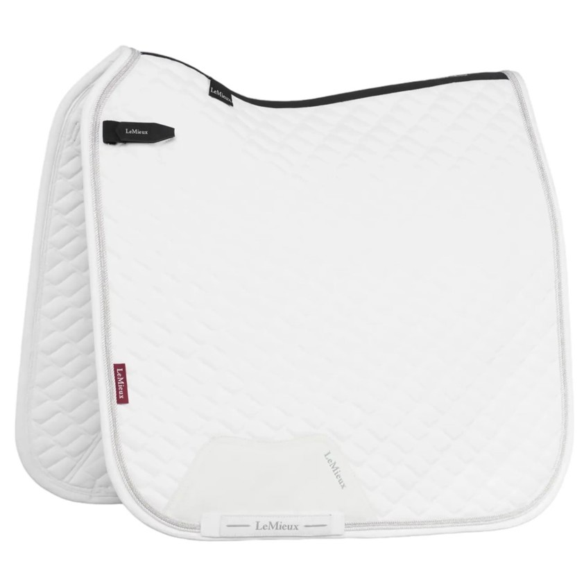 White LeMieux Brilliance Dressage Saddlecloth