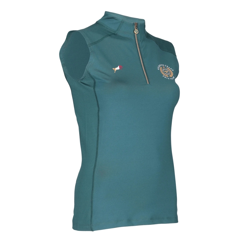 Green Aubrion Team Sleeveless Base Layer - YR