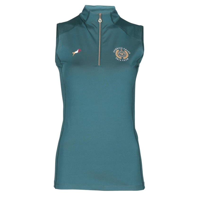 Green Aubrion Team Sleeveless Base Layer - YR