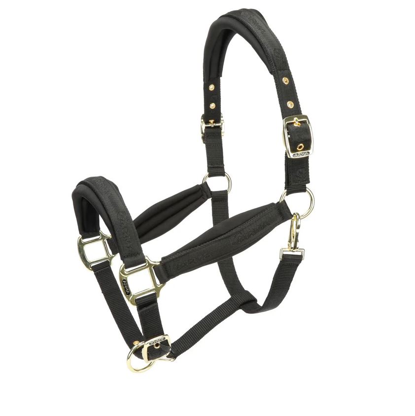 Black Rapida Comfort Leather Headcollar