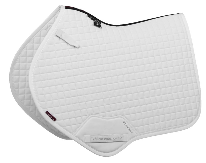 White LeMieux CC Cotton Square Saddlecloth