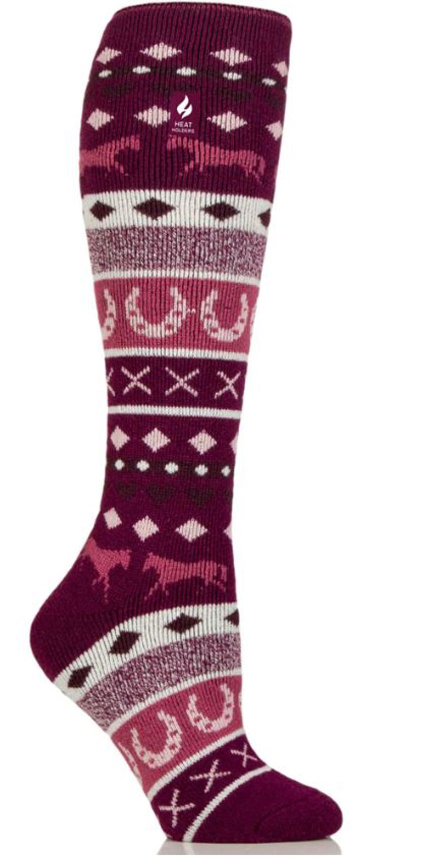 Argyle Light Grey/Lilac/Purple Junior Heat Holders 1.6 Tog