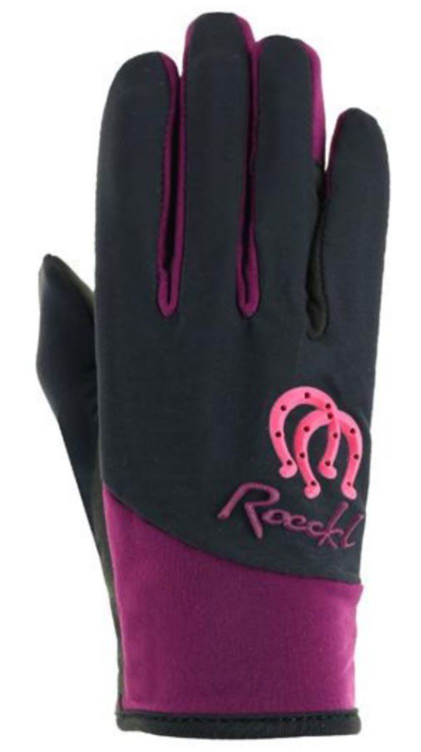 Black/Purple Roeckl Keysoe Gloves