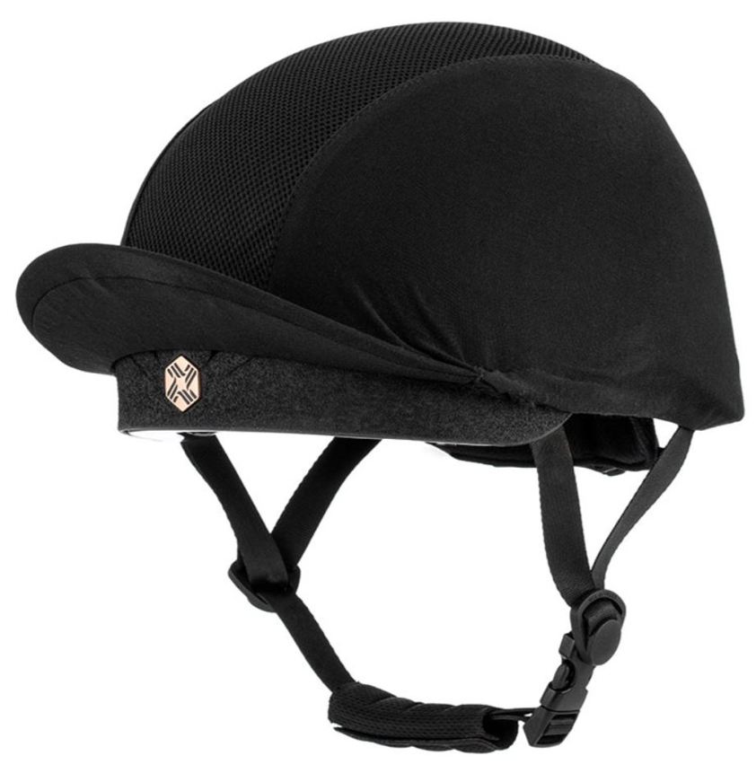 Black/Rose Gold Charles Owen Phoenix Skull Hat - Small Size