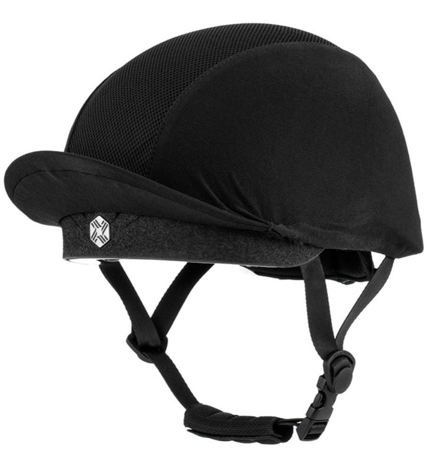 Black/Silver Charles Owen Phoenix Skull Hat - Small Size