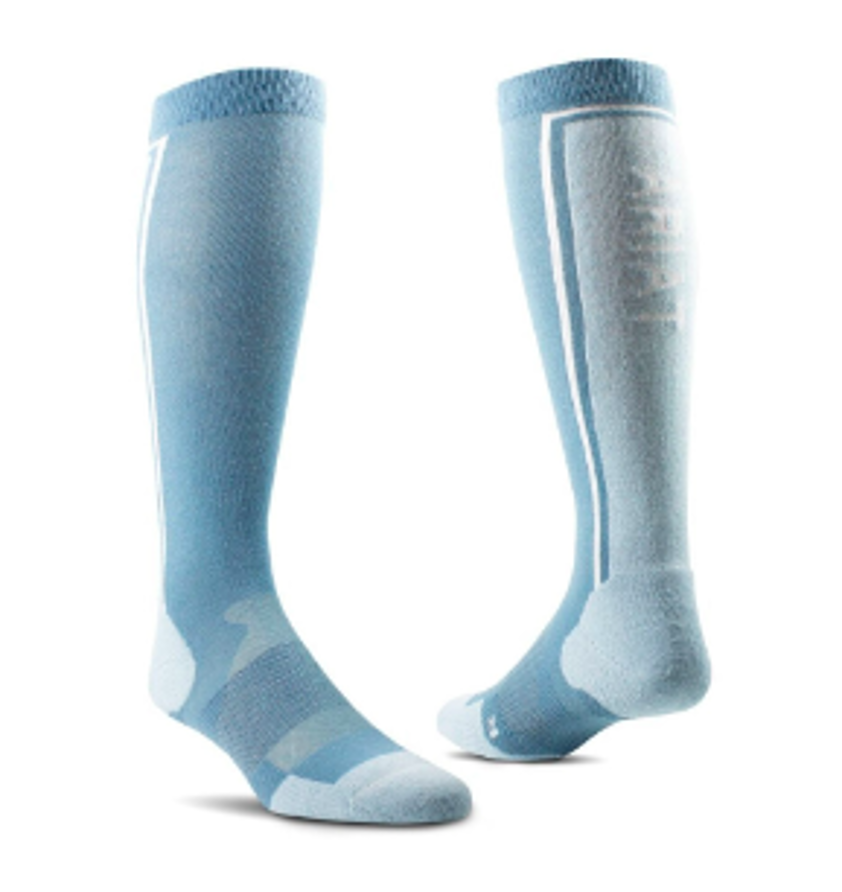 Blue Stone/Cerulean Ariat Winter Slimline Performance Socks