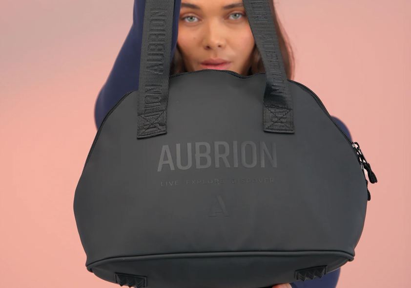 Black Aubrion React Hat Bag