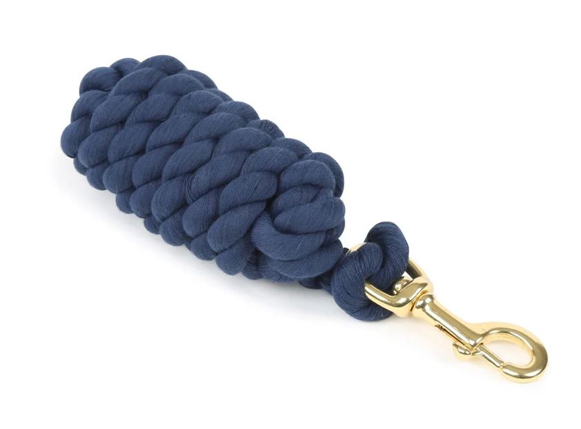 Navy Arma Headcollar Lead Rope With Trigger Clip