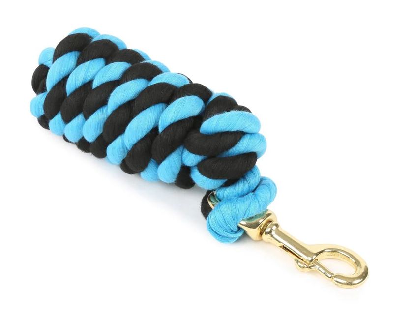 Black/Turquoise Arma Headcollar Lead Rope With Trigger Clip