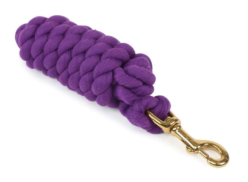 Purple Arma Headcollar Lead Rope With Trigger Clip