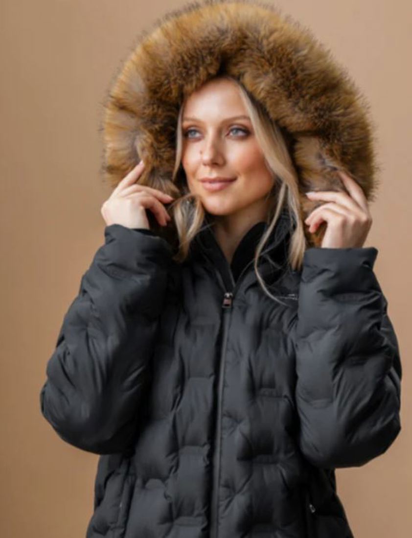 Black AA Ara Puffer Coat